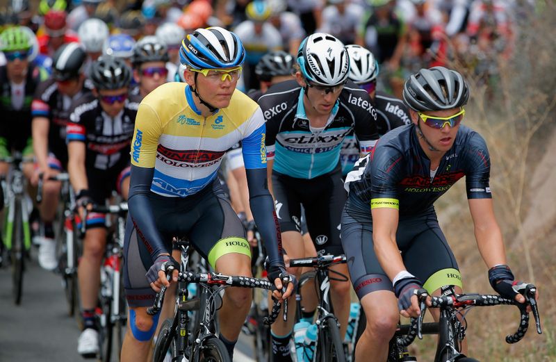 Toms Skujins (Hincapie Racing Team) was well protected by his team
