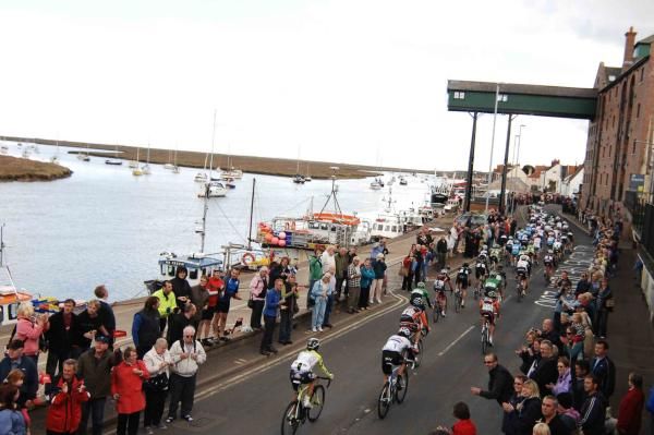 The peloton in Wells next the sea
