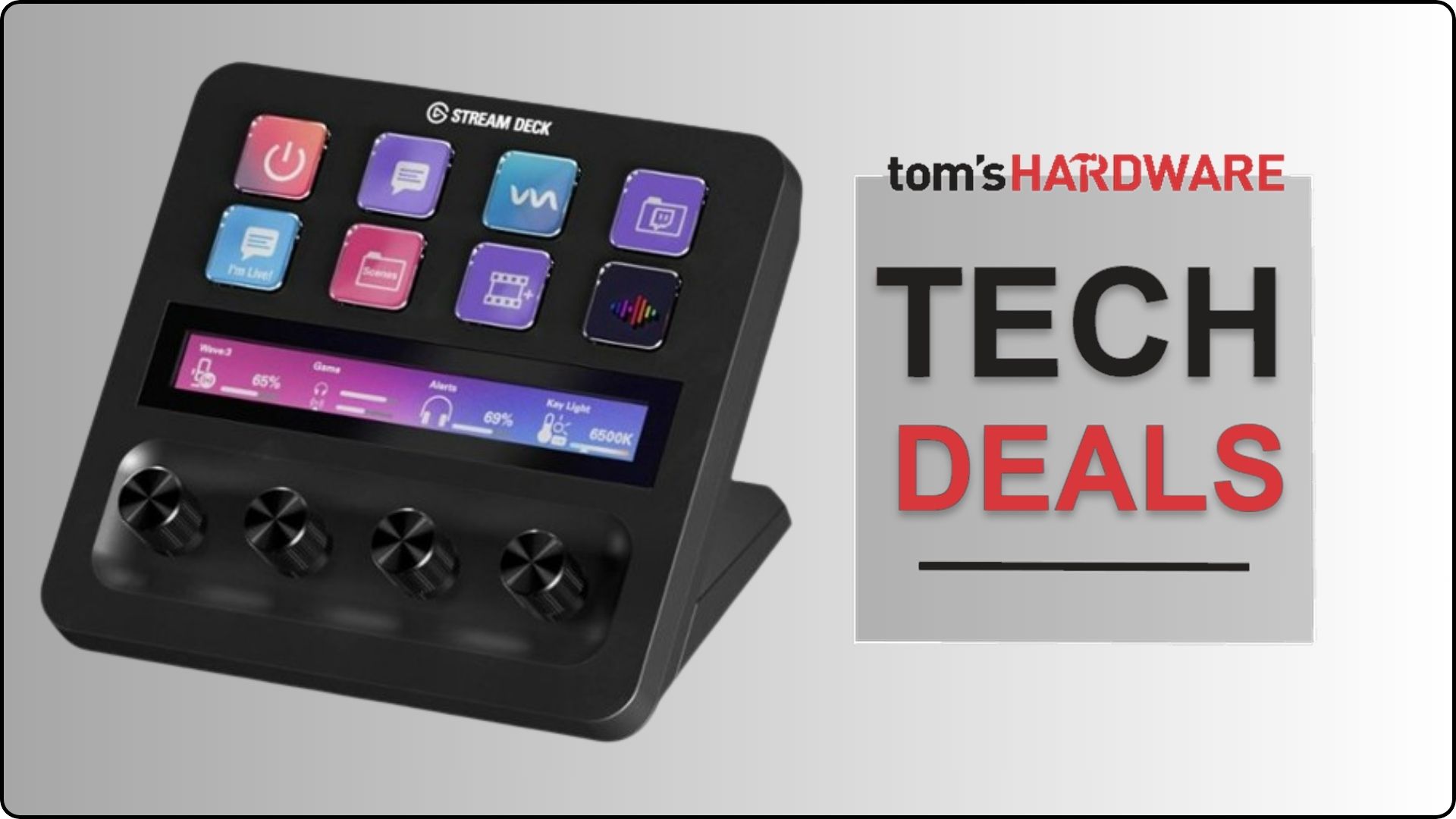 Supporto Da Scrivania A Scomparsa Per Elgato Stream Deck + – Salvaspazio, Ergonomico Con Viti E Biadesivo