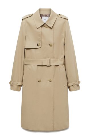 Classic Double Breasted Water Repellent Cotton Trench Coat