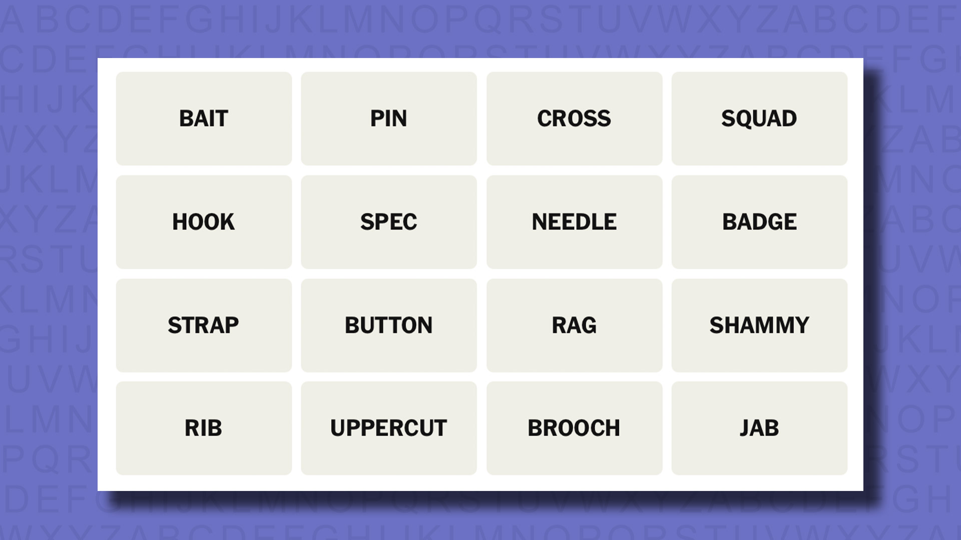 NYT Connections hints for game 787 on a purple background