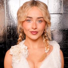 Sabrina Carpenter wore a white lace dress at the Dior Haute Couture Week show, days after Taylor Swift's wedding dress was Dior