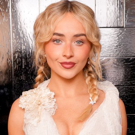 Sabrina Carpenter wore a white lace dress at the Dior Haute Couture Week show, days after Taylor Swift's wedding dress was Dior