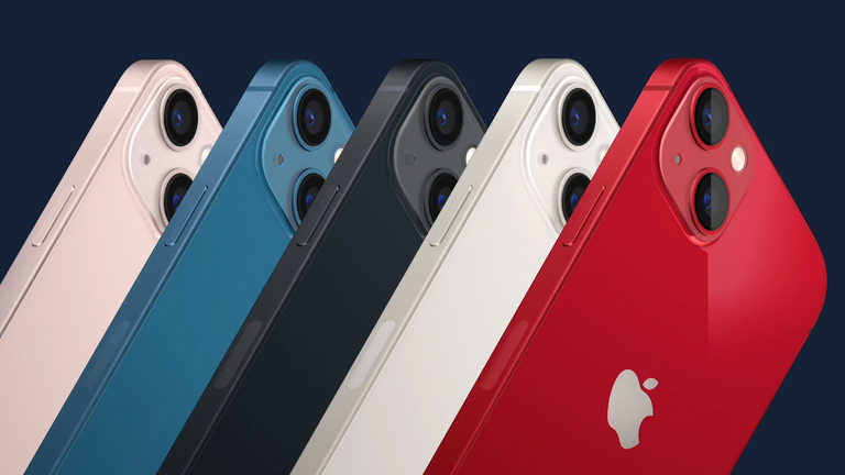 iPhone 13 in five colours