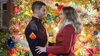 Julian Morris and Megan Park in Hallmark Channel's 'A Royal Queens Christmas'