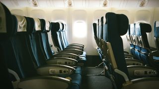 Empty seats on an aircraft