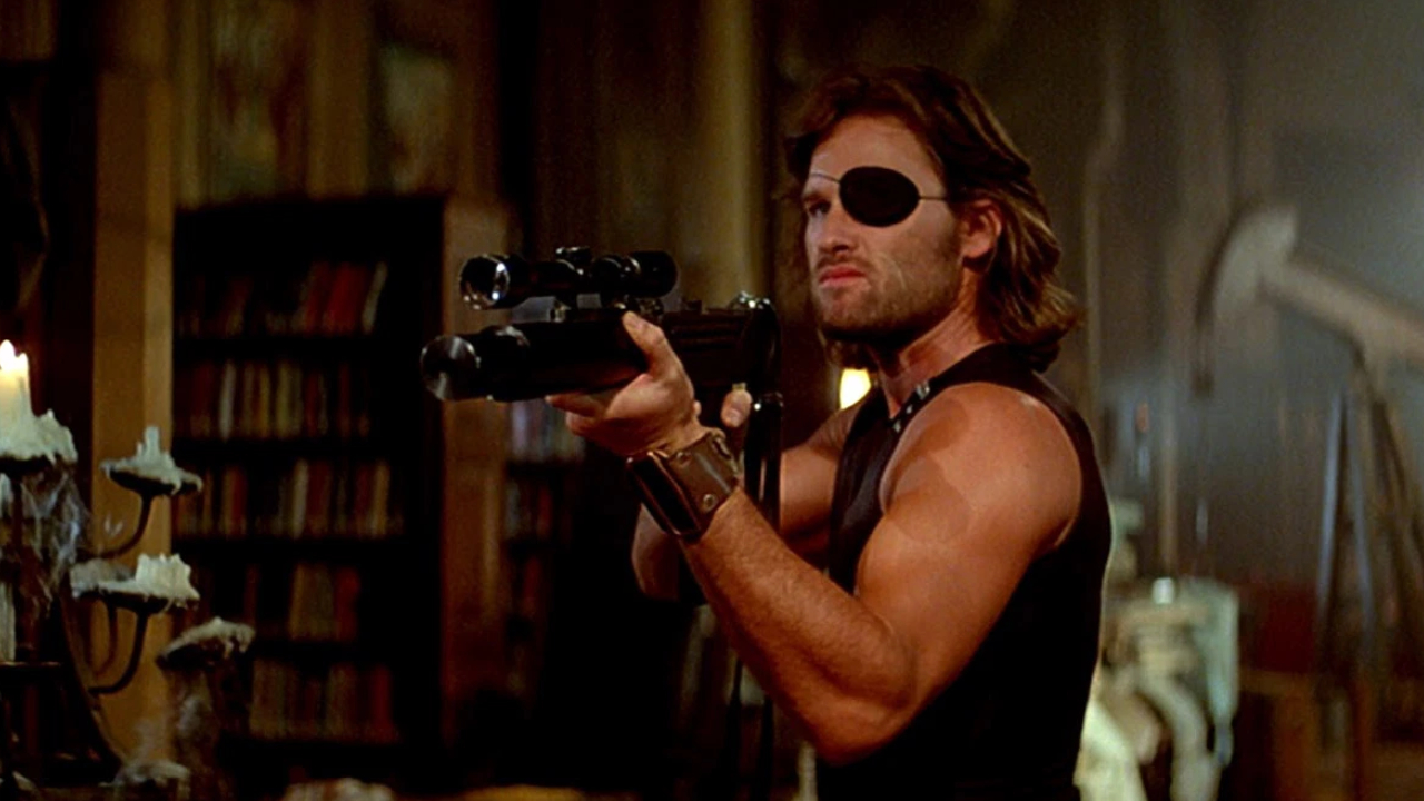 Kurt Russell as Snake Plissken in Escape from New York