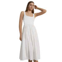 Gathered Sleeveless Dress in Stretch Knit, was £430 now £258 | Theory