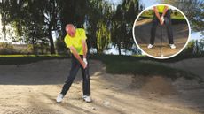 Keith Williams demonstrates how to play a fairway bunker shot