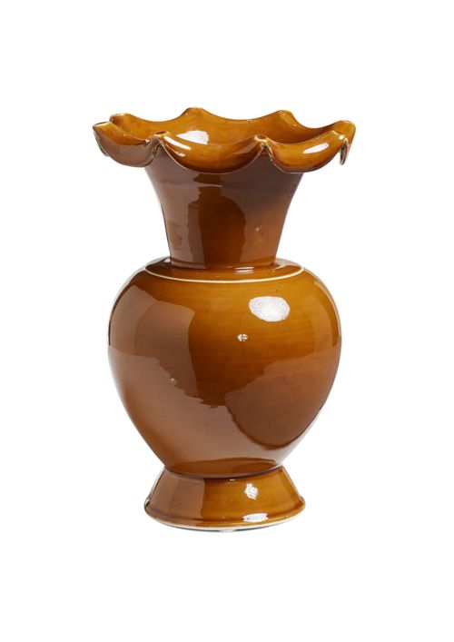 Eleni Vase in Mustard