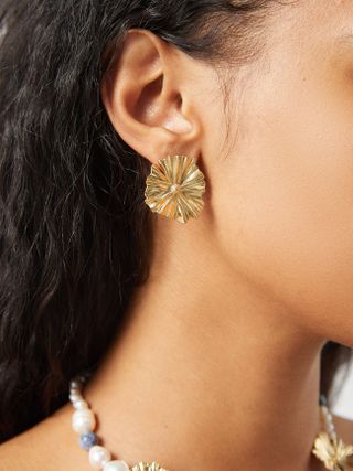 Amary 18kt gold-plated earrings