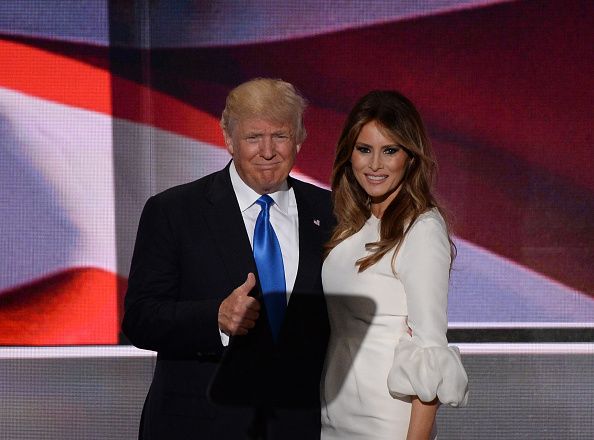 Donald Trump and Melania Trump.