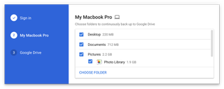 The Google Drive desktop client.
