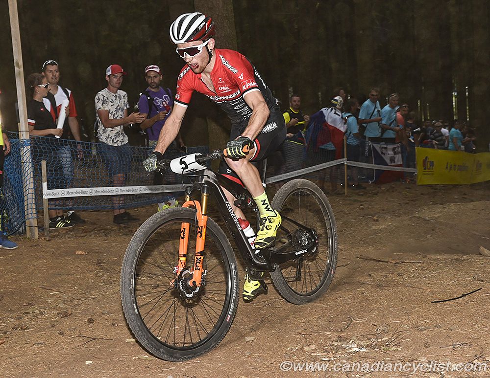 Mathias Flueckiger got caught in the crash at the beginning of the race