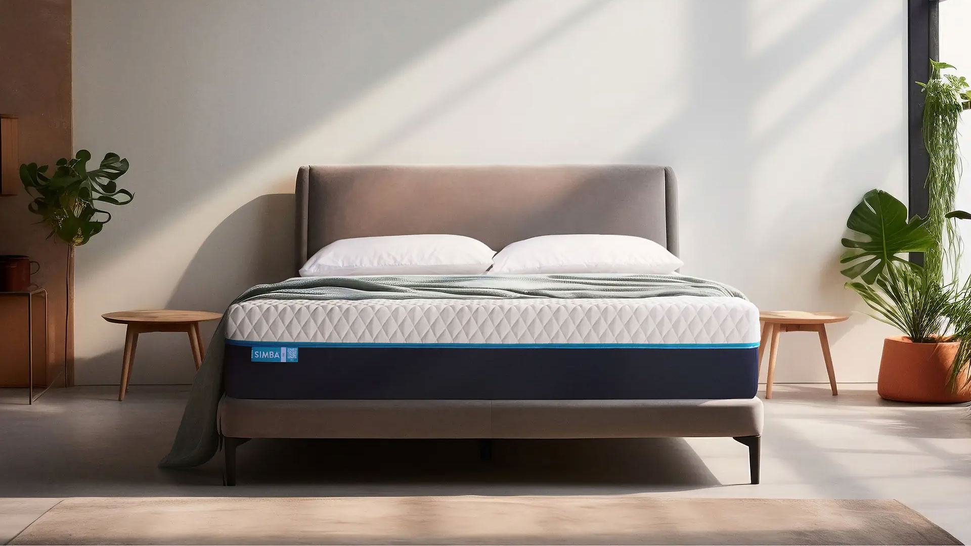 Simba Hybrid Pro mattress in a bedroom