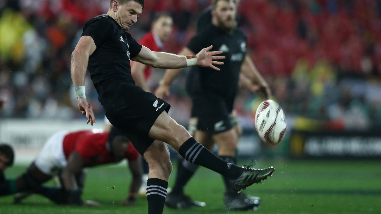 Beauden Barrett of New Zealand