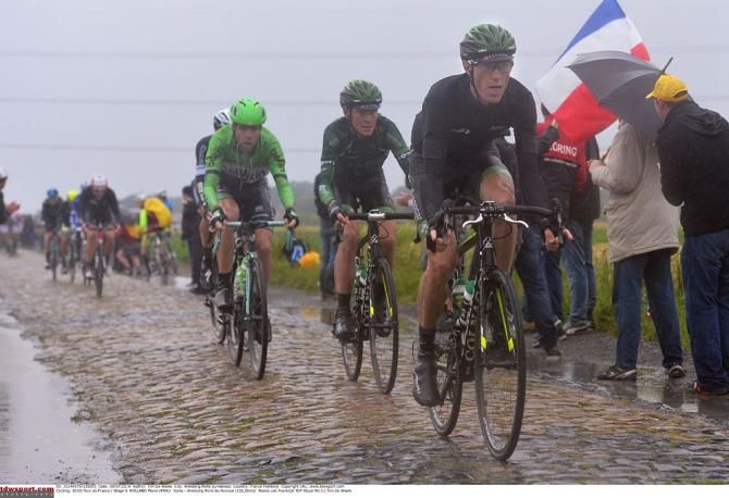 Pierre Rolland (Europcar) on the cobbles