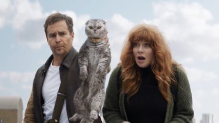 Sam Rockwell and Bryce Dallas Howard in Argylle