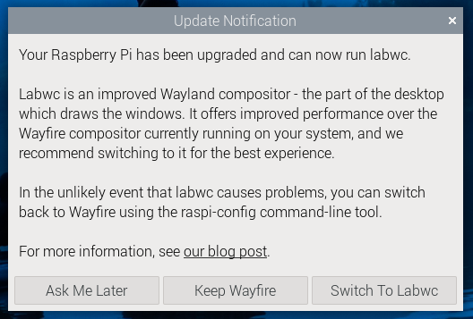 Raspberry Pi OS labwc