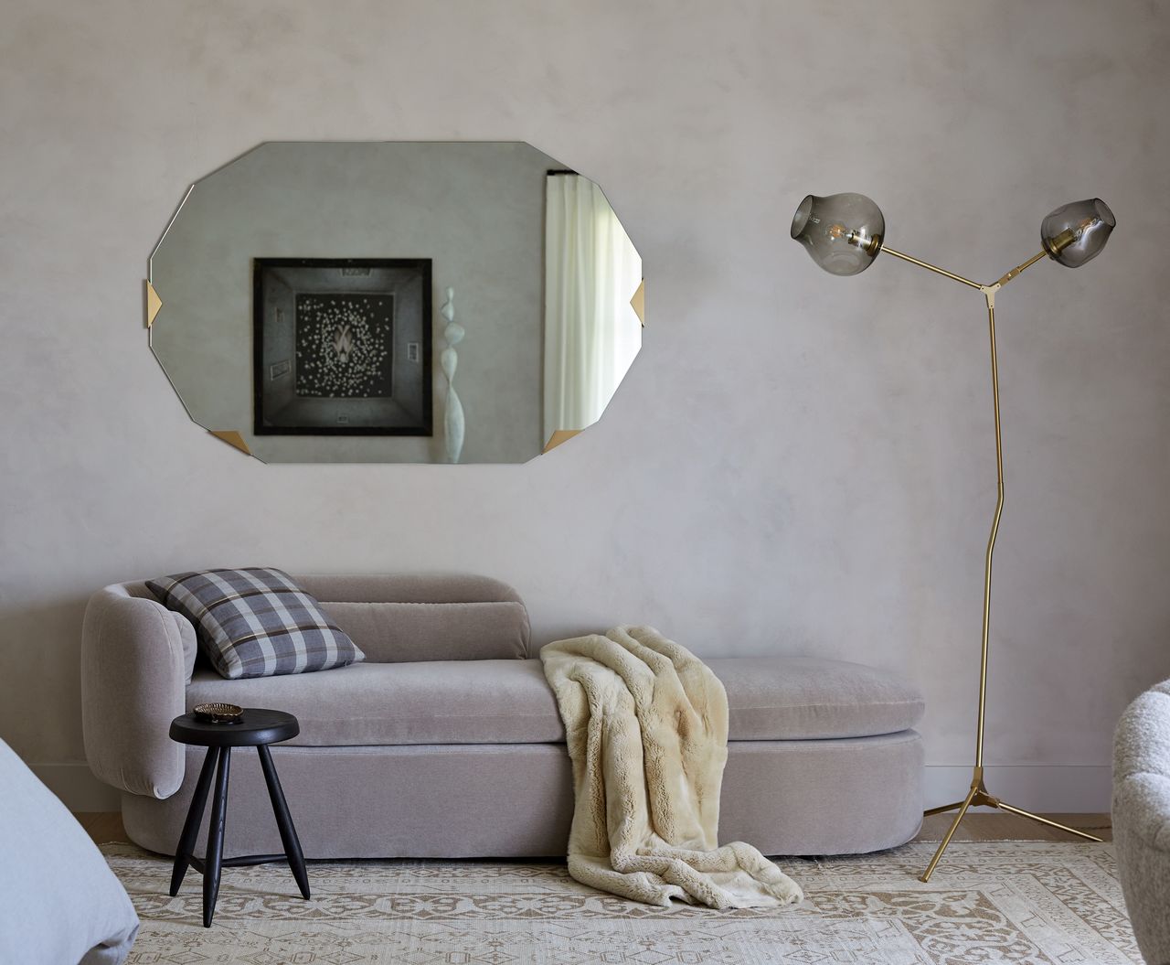 Seating area in a large master bedroom