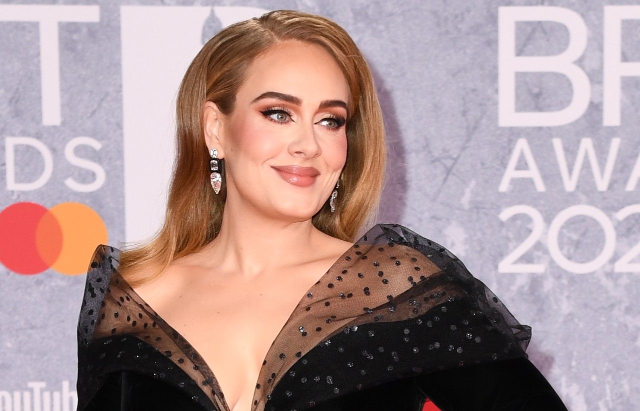 Adele attends The BRIT Awards 2022 at The O2 Arena on February 08, 2022 in London