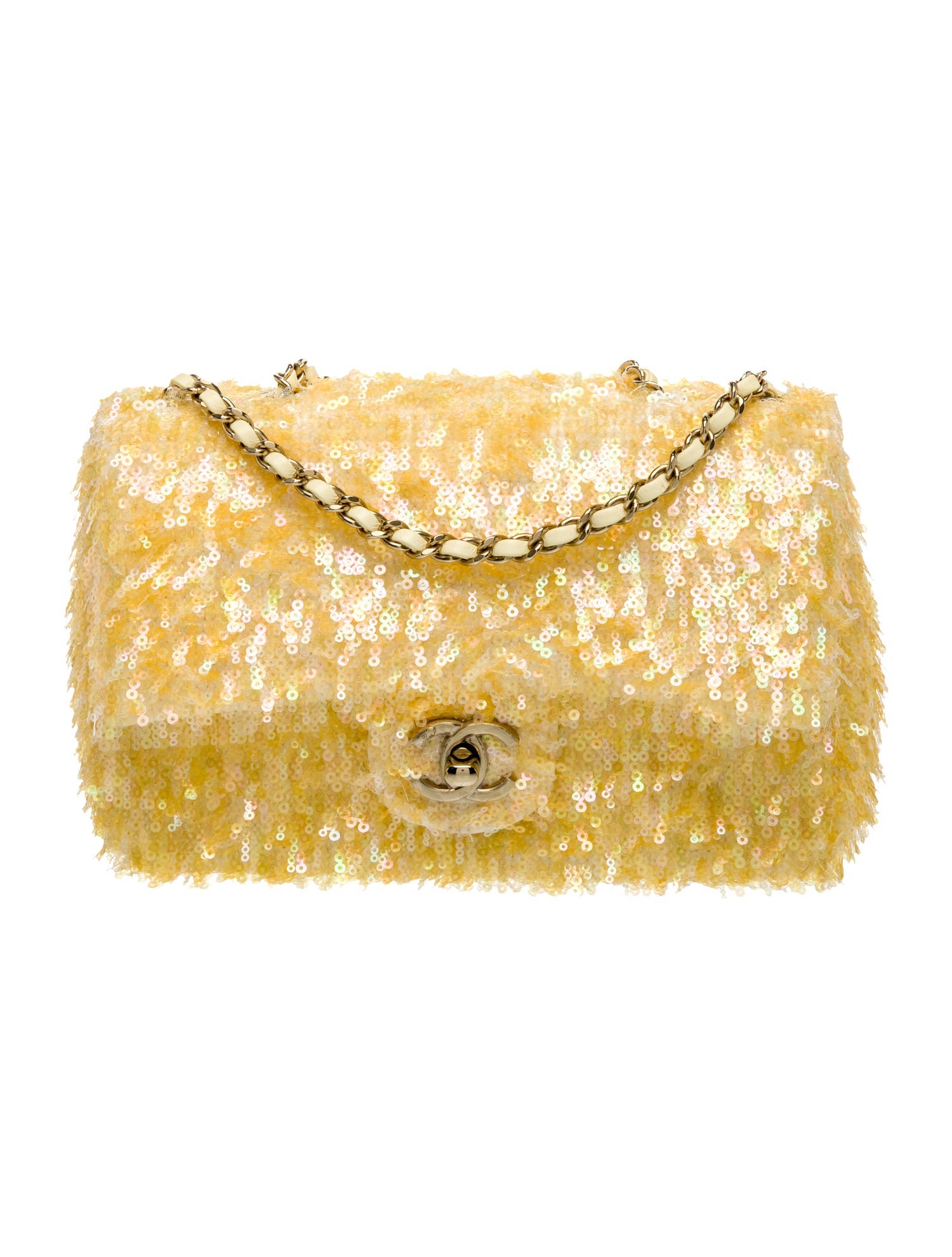 Small Sequins Flap Bag