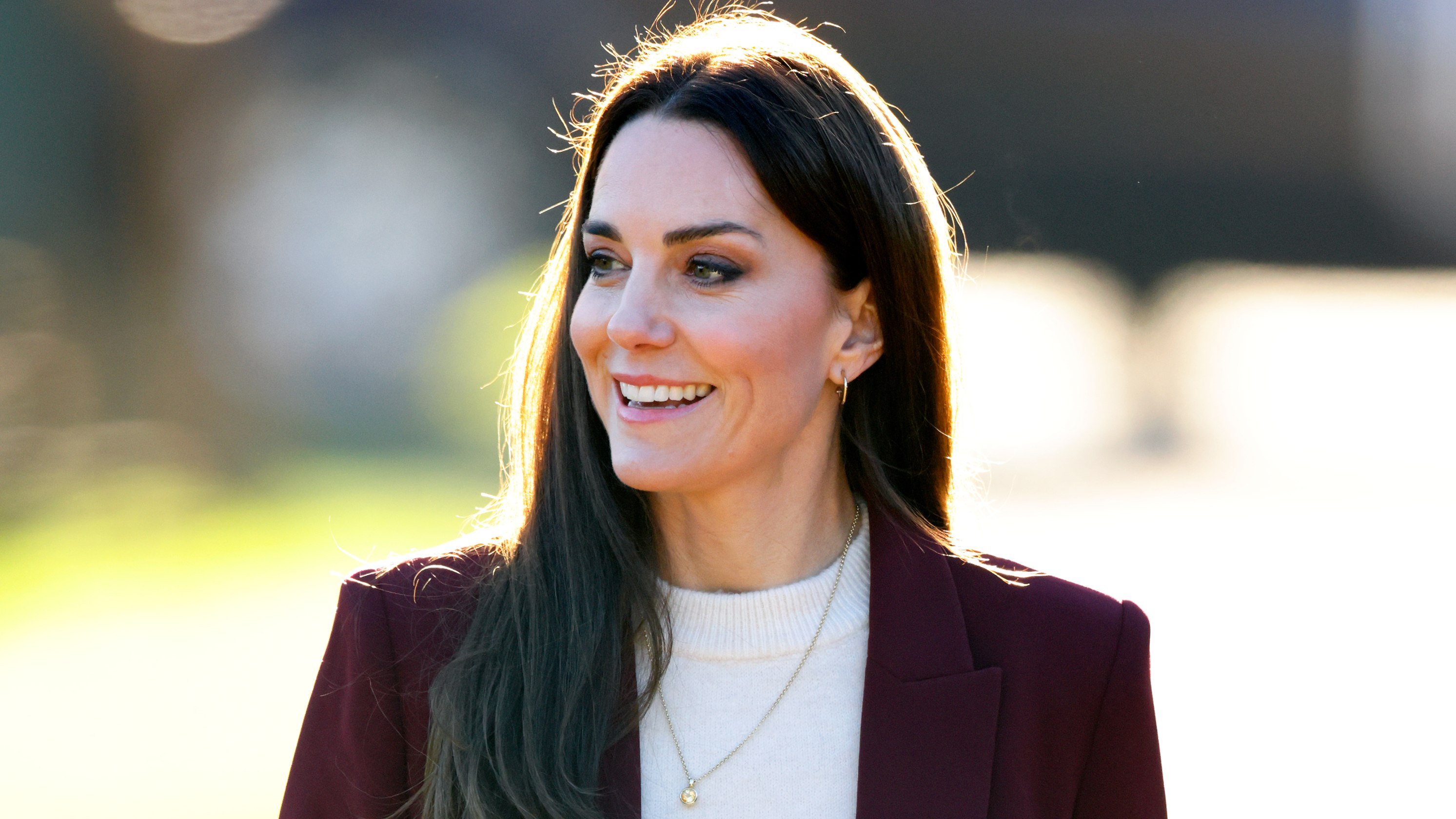Catherine, Princess of Wales attends a reception for the England Wheelchair Rugby League Team at Hampton Court Palace on January 19, 2023 in London