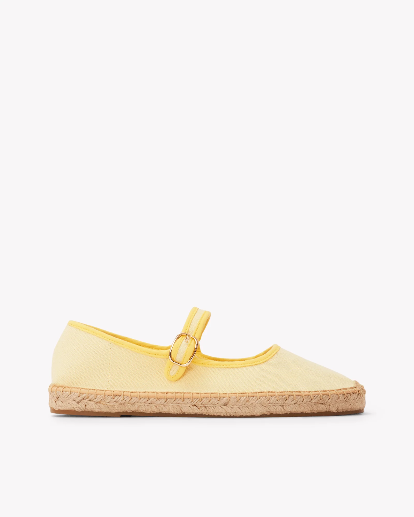 Women's Mary Jane Espadrille | Woven Color | Butter Yellow