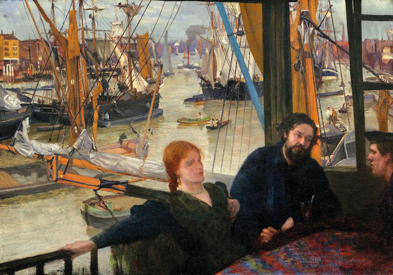 Wapping by James Abbott McNeill Whistler (1834-1903), oil on canvas, c. 1860-64.