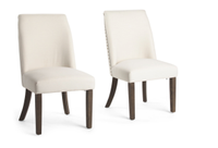 Office Star Set Of 2 Evelina Chairs With Performance Fabric