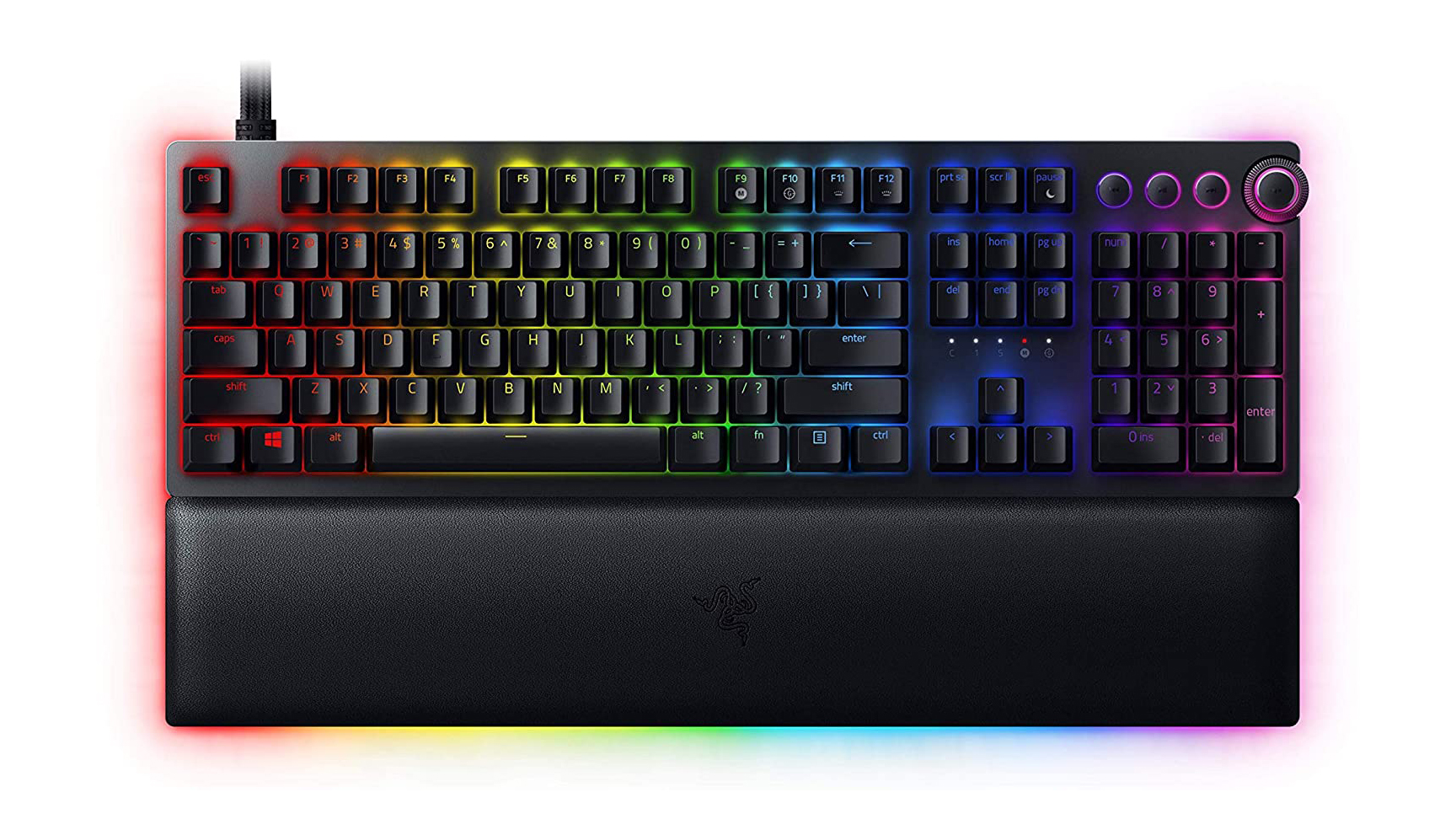 Razer Huntsman v2 Analog mot en hvit bakgrunn