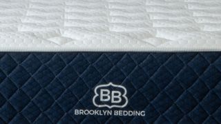 Close up of pillow top version of Brooklyn Bedding Signature Hybrid mattress