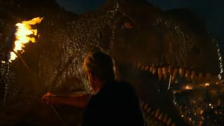 A T-Rex in Jurassic World: Dominion