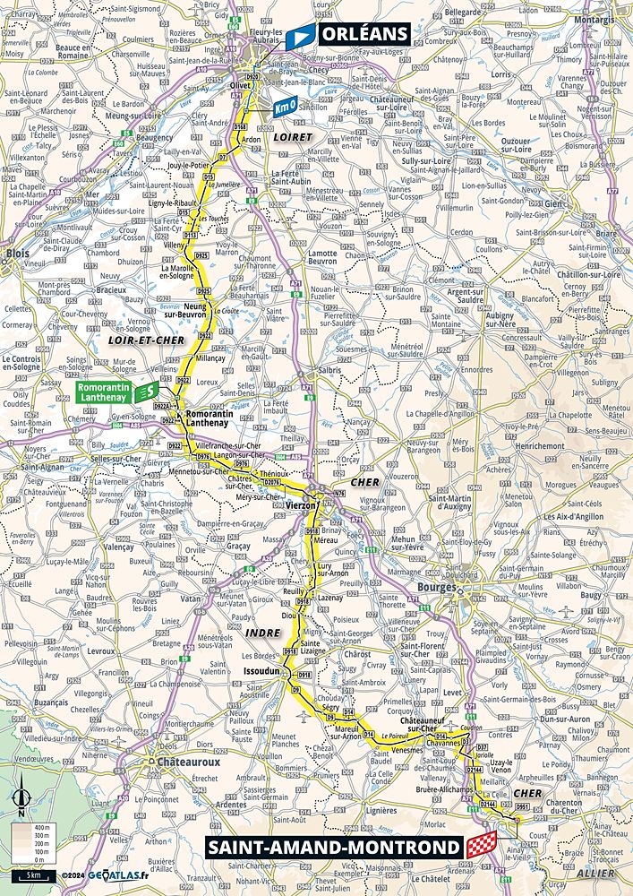 2024 Tour de France maps and profiles