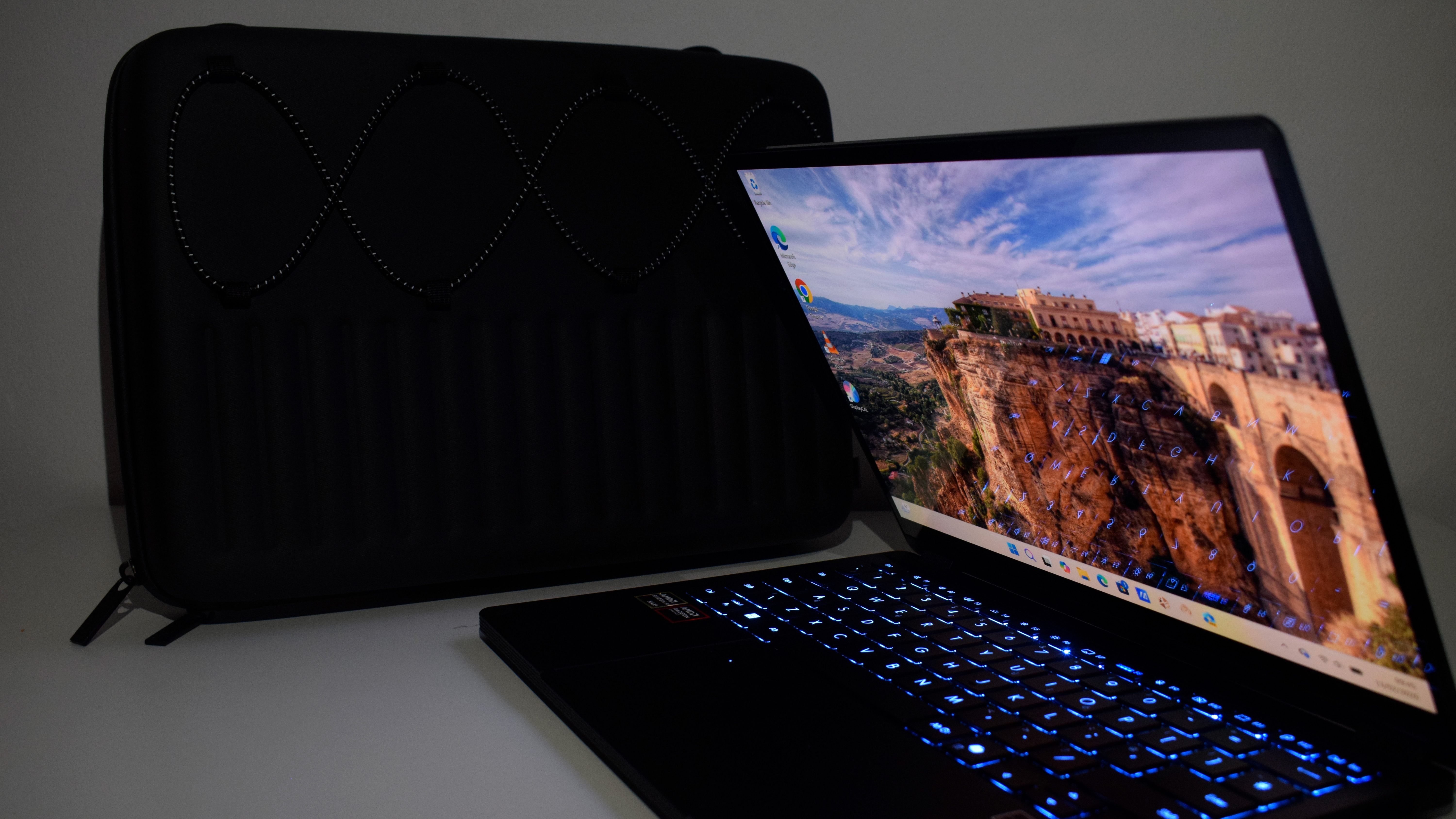 The Asus ProArt PX13 GoPro Edition on a desk