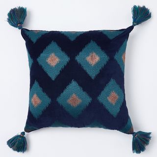 monsoon square tassel cushion