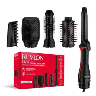 Revlon One-Steptm Blow-Dry Multi Air Styler 5-In-1 (detachable Heads, Curler, Dryer, Volumiser, Styler and Shape Enhancer). Rvdr5370