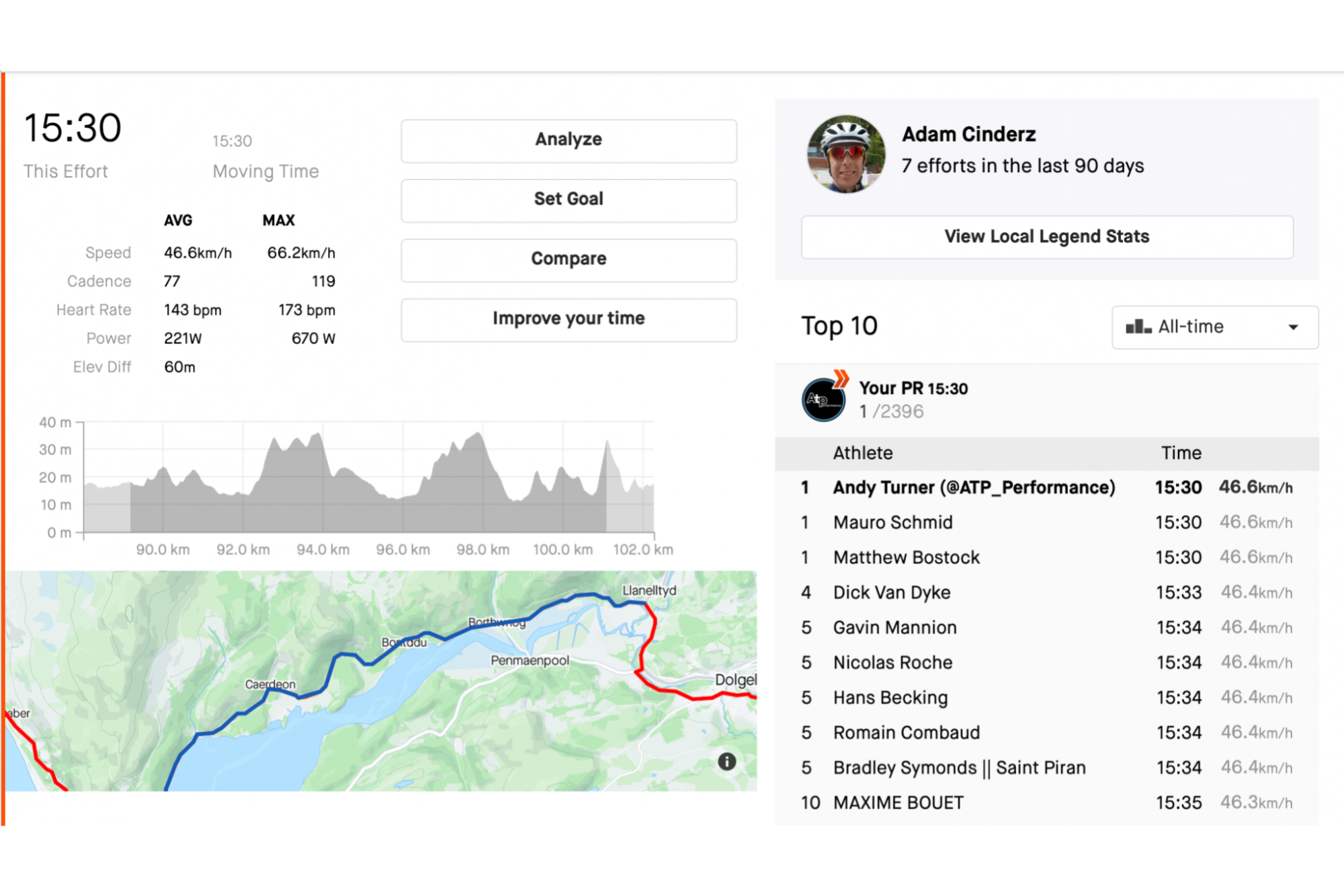 strava cycling computer