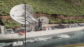 The Judgement Day passes through the Panama Canal in 3 Body Problem