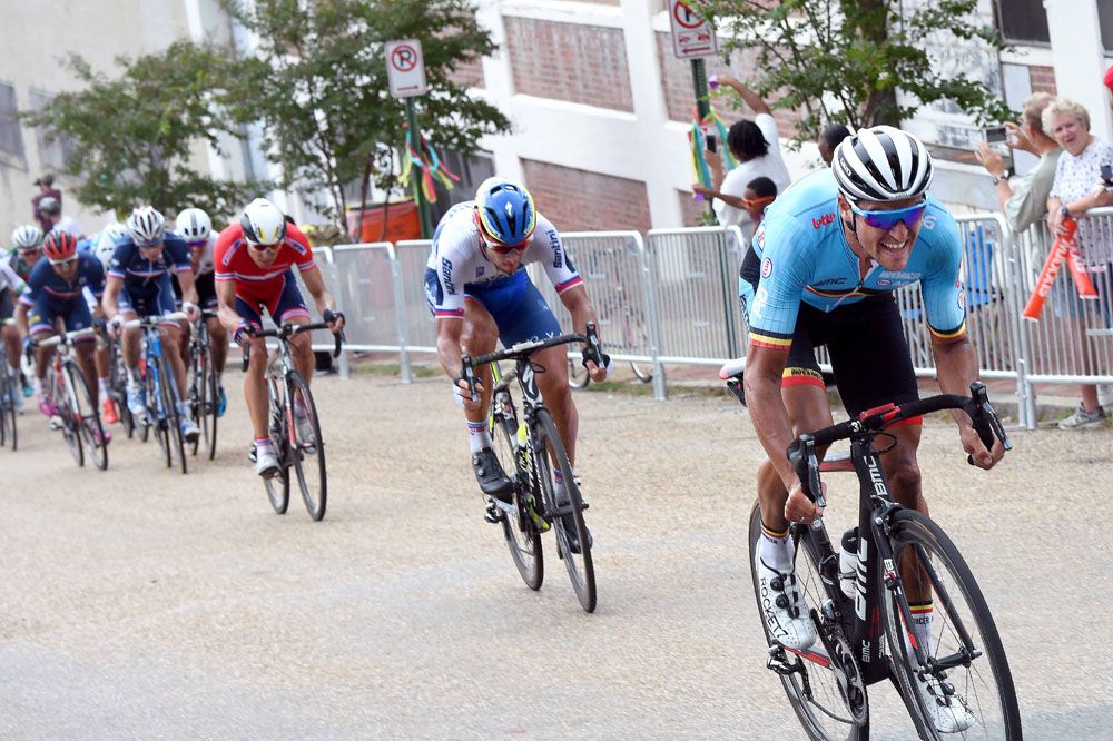 Peter Sagan (Slovakia) climbing 23th Street Hill