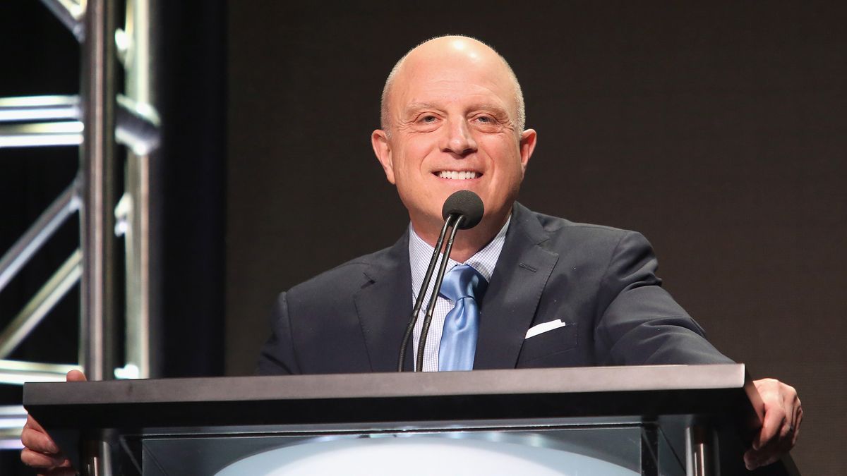 Starz CEO Chris Albrecht speaks onstage during the network&#039;s &#039;Executive Session&#039; panel discussion of the 2016 Television Critics Association Summer Tour at The Beverly Hilton Hotel on Aug. 1, 2016 in Beverly Hills, California.