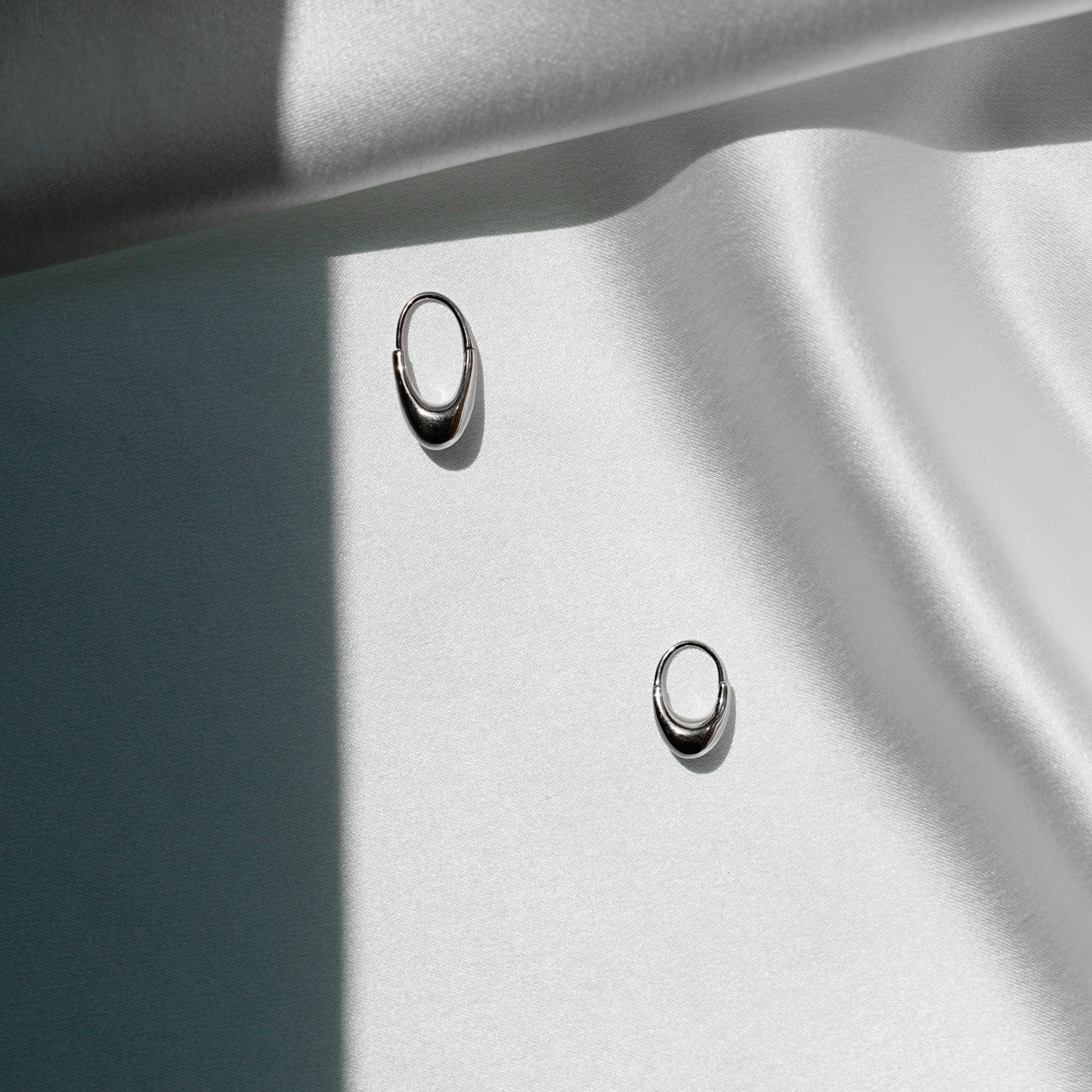 Roscida Drop Hoops Set