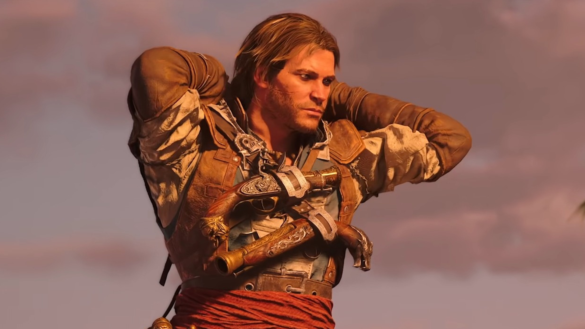 AC Black Flag Resynced Edward removing his hood