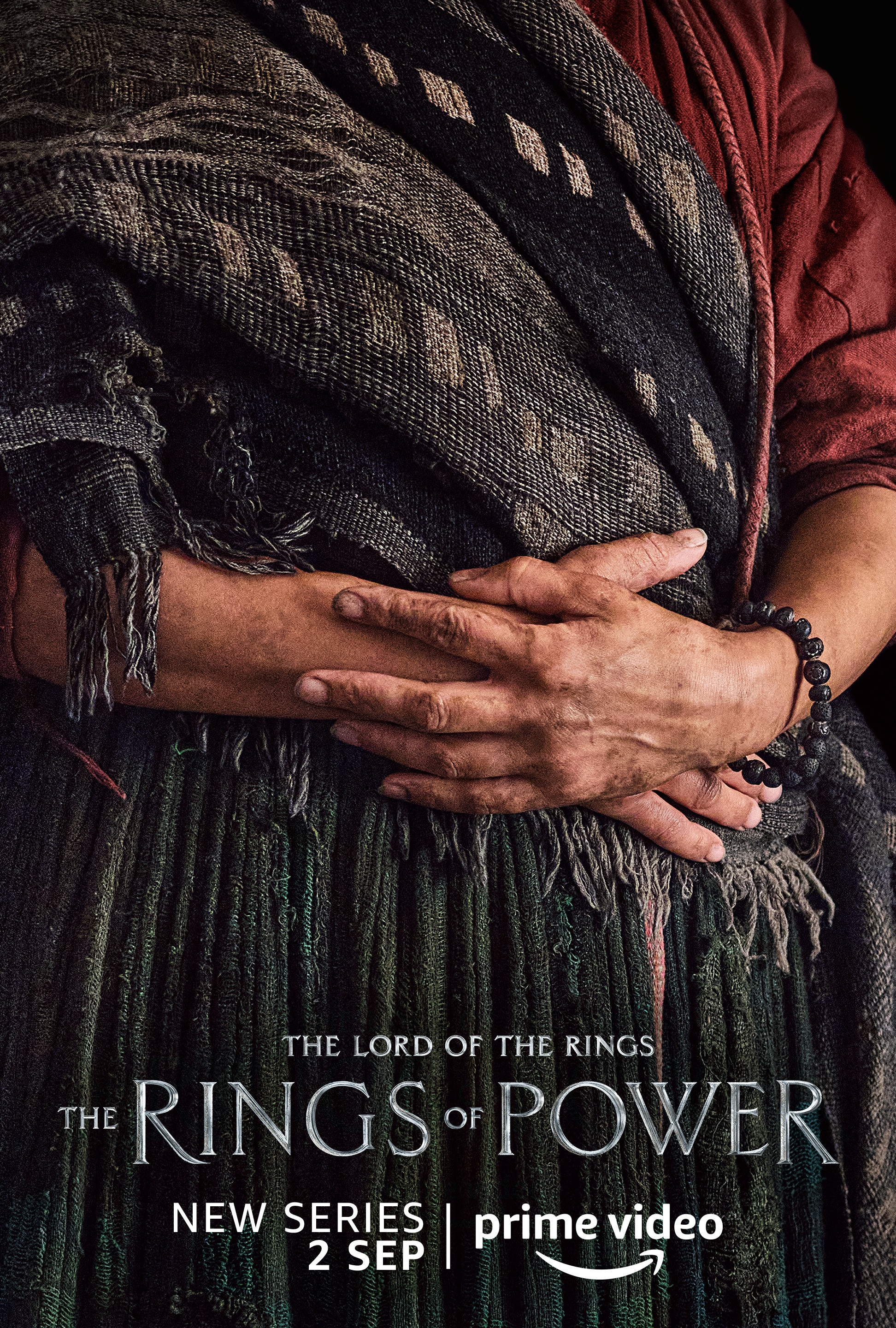 A female character poster for Lord of the Rings: The Rings of Power
