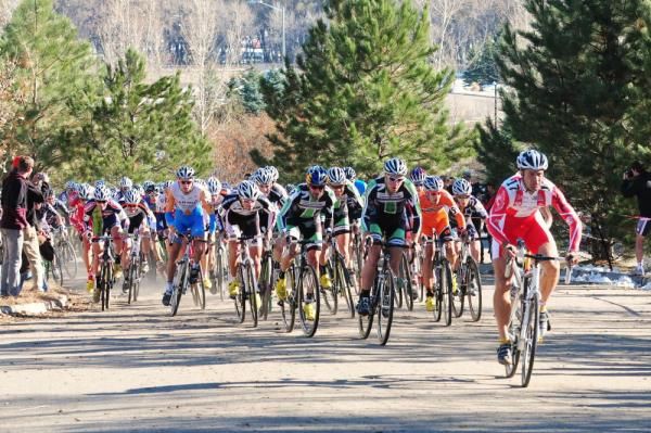 Joachim Parbo (Leopard Cycles) gets the hole shot