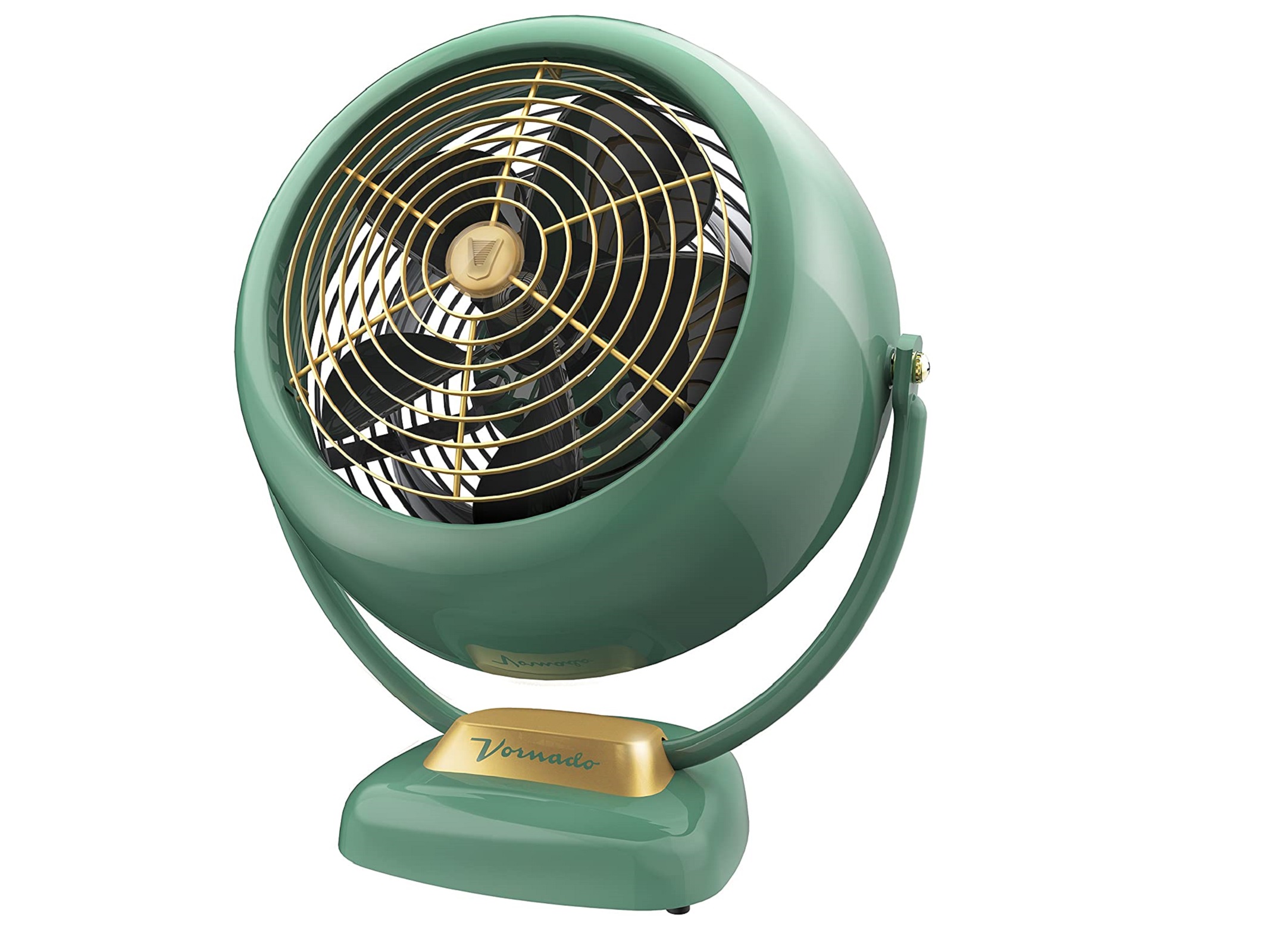 Vornado VFAN Sr. Vintage Air Circulator Fan, Green cut out on white background