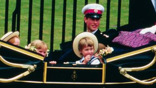young Prince William at Prince Andrew's wedding