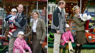 The Duke and Duchess of Edinburgh with their children