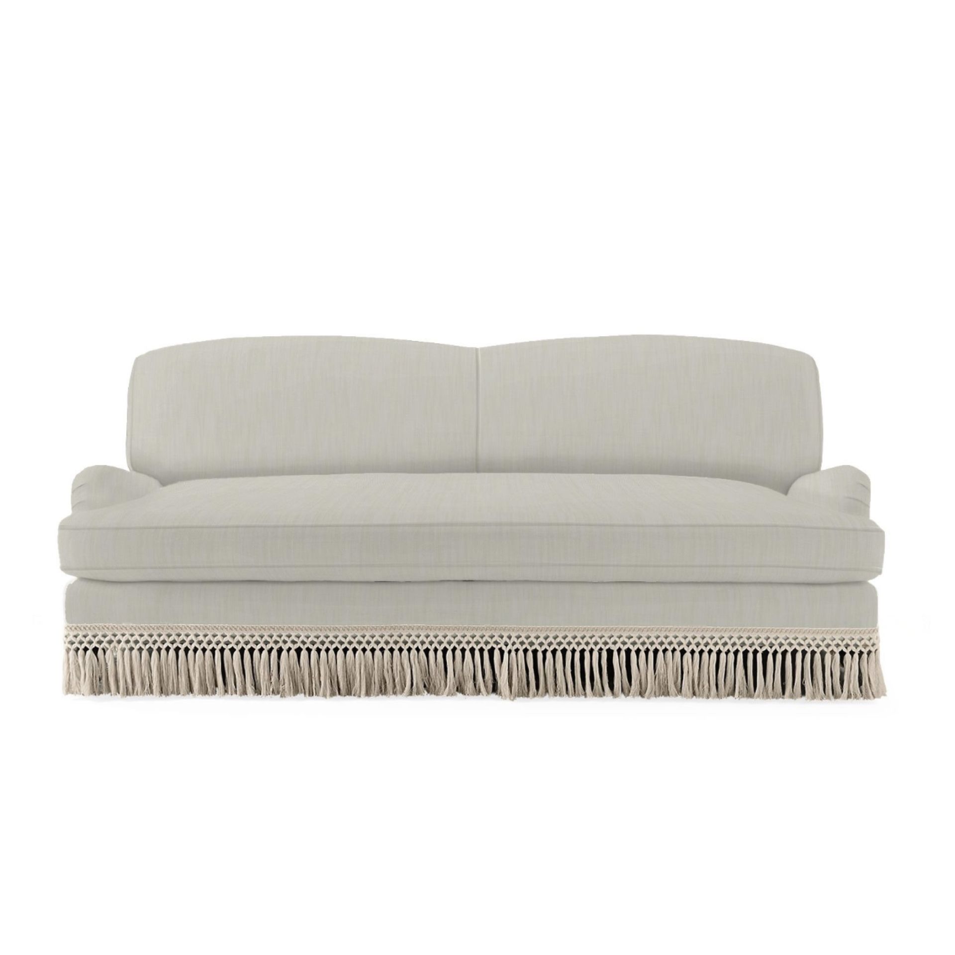 Gray sofa by Serena & Lily