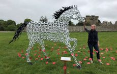 Belsay Horse Trials Spirit of Freedom war horse sculpture